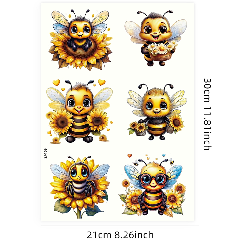 3D UV DTF Sonnenblumen-Bienen- – Rdta Tank Glass Bewertung und Preis